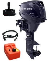 Silnik zaburtowy Tohatsu MFS 20 EPTL (długa stopa 20")  POWER TRIM & TILT