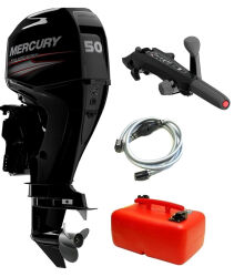 Silnik zaburtowy Mercury FourStroke F50 ELHPT EFI (długa stopa 20") Power Trim, rumpel