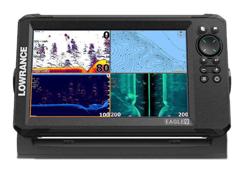 Echosonda Lowrance EAGLE 9'' z przetwornikiem TRIPLESHOT HD